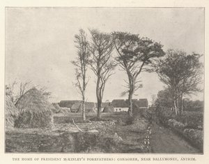 La maison des ancêtres du président McKinley, Conagher, près de Ballymoney, Antrim