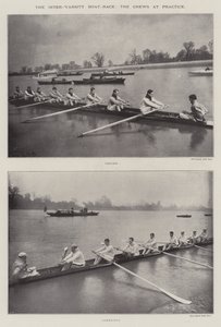 La course de bateaux inter-universitaire, les équipages à l