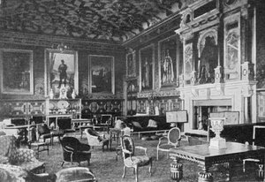 Le salon de dessin de Jacques Ier, Hatfield House, publié dans The Graphic, 19 juillet 1902 - English Photographer