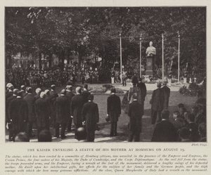 Le Kaiser dévoilant une statue de sa mère à Homburg le 19 août - English Photographer