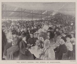 Le dîner du roi, les invités à Marylebone - English Photographer