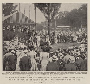 Le dernier jour de la régate de Henley, distribution des prix - English Photographer