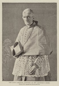 Le défunt Cardinal Manning en robes de cardinal - English Photographer