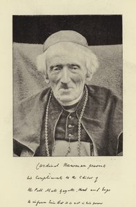 Feu le Cardinal Newman - English Photographer