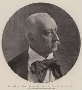 Feu M Félix Faure, président de la République française