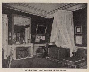 La chambre du défunt président à l
