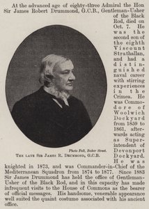 Le défunt Sir James R Drummond, GCB - English Photographer
