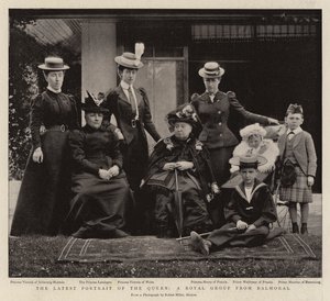 Le Dernier Portrait de la Reine, un Groupe Royal de Balmoral