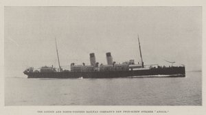 Le nouveau vapeur à double hélice de la London and North-Western Railway Company, Anglia - English Photographer