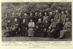 La visite du marquis de Salisbury en Ulster, le groupe à Maountstewart, la résidence du marquis de Londonderry - English Photographer