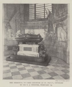 Le mémorial de Lord Leighton à St Paul, dévoilé par Sir E J Poynter, le 19 février - English Photographer