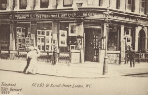 The Muchmore Art Co Ltd, 92 et 93, Great Russell Street, Londres, W C - English Photographer