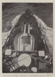 Les manœuvres navales, la proue d
