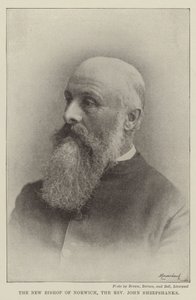 Le nouveau évêque de Norwich, le révérend John Sheepshanks