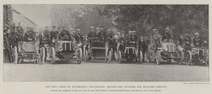 Le nouveau corps de volontaires automobiles, voitures offertes pour le service militaire - English Photographer