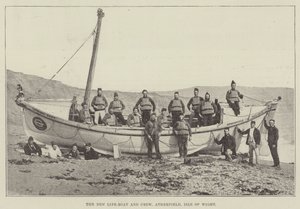 Le nouveau bateau de sauvetage et son équipage, Atherfield, île de Wight - English Photographer