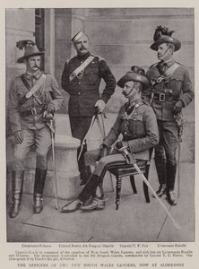 Les officiers des New South Wales Lancers, actuellement à Aldershot - English Photographer