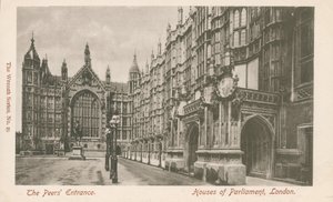 Entrée des pairs, Palais de Westminster, Londres - English Photographer