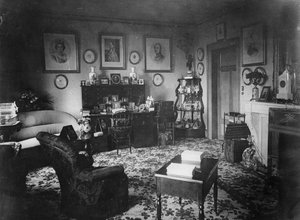 Le salon de la reine, Villa Hohenlohe, Baden-Baden, fin des années 1860 - English Photographer