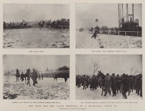La course pour le Grand National sous une tempête de neige, 29 mars - English Photographer
