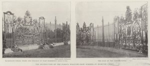 La réinstallation des célèbres écrans en fer forgé à Hampton Court - English Photographer