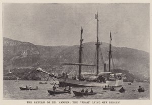 Le retour du Dr Nansen, le Fram au large de Bergen - English Photographer