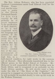 Le Révérend Adrian Hofmeyr, Commissaire adjoint, Transvaal occidental - English Photographer