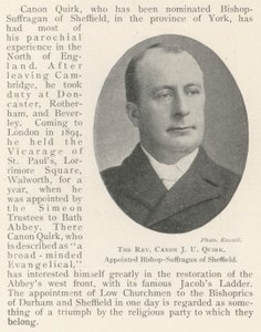 Le révérend chanoine J.U. Quirk, nommé évêque-suffragant de Sheffield - English Photographer