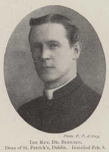 Le Révérend Dr Bernard, doyen de St Patrick, Dublin, installé le 8 février - English Photographer