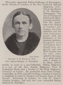 Révérend F E Ridgeway, DD, Nouveau Évêque-Suffragant de Kensington - English Photographer