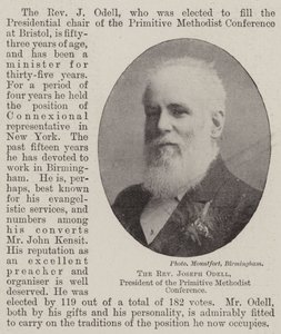 Révérend Joseph Odell, président de la conférence méthodiste primitive - English Photographer
