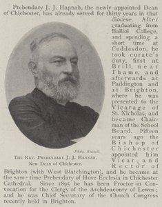 Le révérend prébendier J J Hannah, nouveau doyen de Chichester - English Photographer