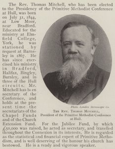 Le révérend Thomas Mitchell, président de la conférence méthodiste primitive à Hull - English Photographer