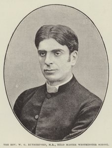 Le révérend W G Rutherford, MA, directeur de l