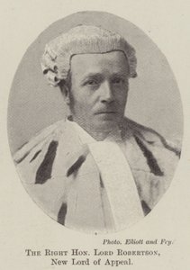 Le très honorable Lord Robertson, nouveau Lord of Appeal - English Photographer