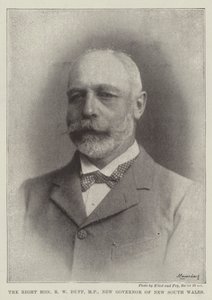 Le très honorable R W Duff, MP, nouveau gouverneur de la Nouvelle-Galles du Sud - English Photographer