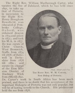Le très révérend W M Carter, nouveau évêque de Pretoria - English Photographer