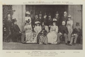 Le groupe royal et autres invités au château de Warwick - English Photographer