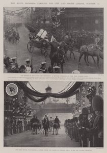 Le progrès royal à travers la ville et le sud de Londres, 25 octobre - English Photographer
