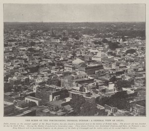 Le lieu du prochain Durbar impérial, vue générale de Delhi - English Photographer