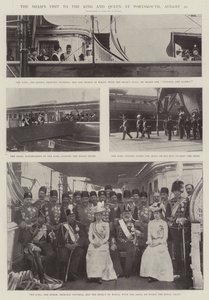 La visite du Shah au roi et à la reine à Portsmouth, 20 août