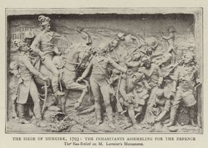 Le siège de Dunkerque, 1793, les habitants se rassemblant pour la défense