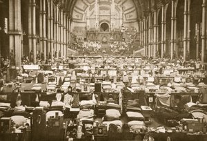Le dortoir, Alexandra Palace, illustration de Prisonniers allemands en Grande-Bretagne - English Photographer