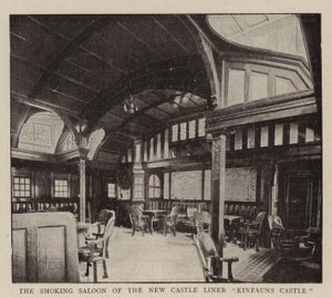 Le salon fumeur du nouveau paquebot Kinfauns Castle