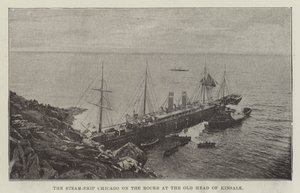 Le Steam-Ship Chicago sur les rochers à Old Head of Kinsale - English Photographer