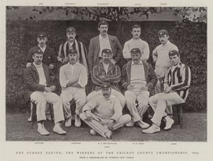 Les Onze du Surrey, les Vainqueurs du Championnat de Cricket du Comté, 1894 - English Photographer