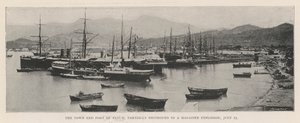 La ville et le port de Batum, partiellement détruits par une explosion de magazine, 25 juillet