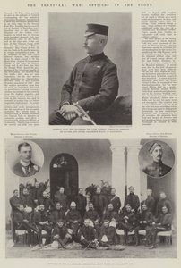 La guerre du Transvaal, officiers au front