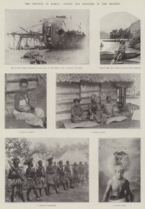Les troubles à Samoa, scènes et croquis dans les îles