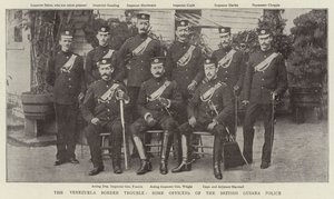 Le problème de la frontière vénézuélienne, quelques officiers de la police de la Guyane britannique - English Photographer